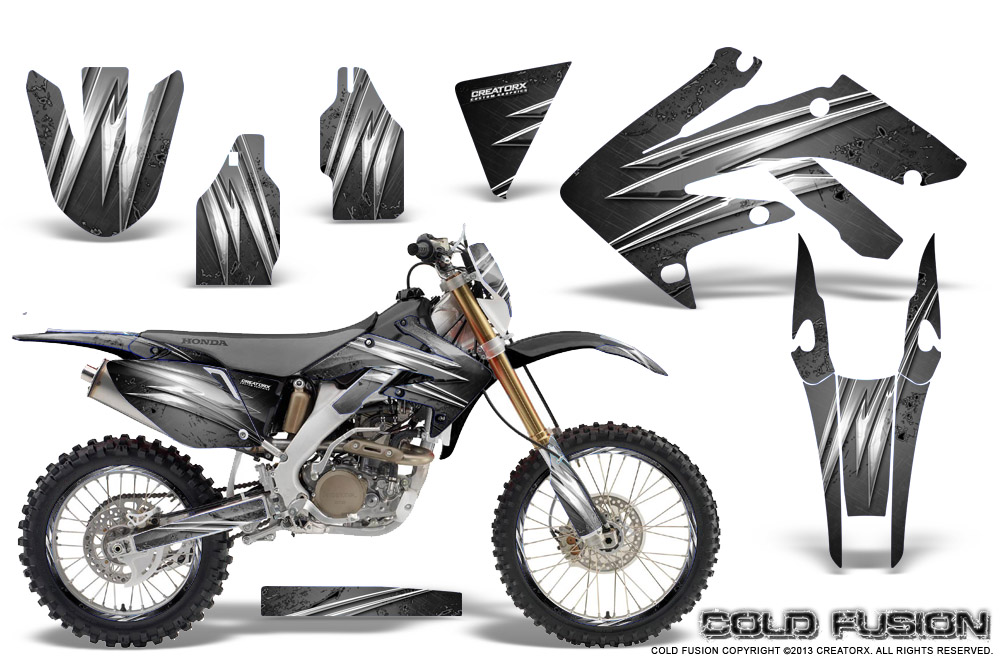 Honda CRF 250X 04-12 Graphics Kit Cold Fusion Silver NP Rims